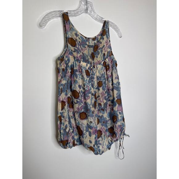 Tracy Reese for Bergdorf Goodman linen silk summer sleeveless top small - Picture 2 of 11